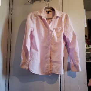 Pink long sleeve button up